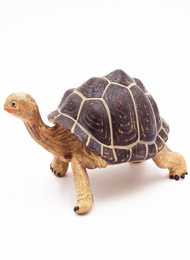 Higherbros Giant Tortoises Large Turtle Safari Animal Toys Wildlife Figurines Collection, Educational Toys for Kids, Outdoor Garden Statues and Home Decorating, Nice Decor (Dark Brown) - Image 1